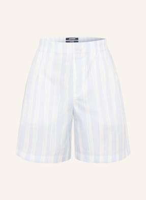 Jacquemus Šortky Le Short Calecon tmavě modrá / bílá