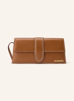 Jacquemus Taška Přes Rameno Le Bambino hnědá / zlatá