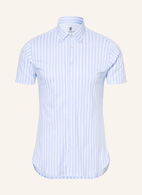 Desoto Košile S Krátkým Rukávem Slim Fit Z Jersey bílá / tmavě modrá