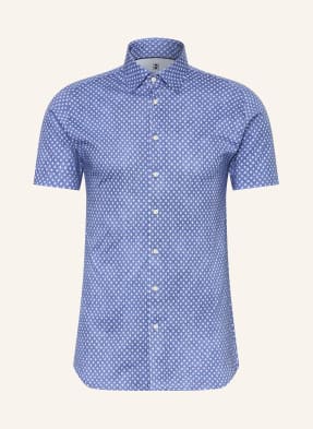Desoto Košile S Krátkým Rukávem Slim Fit Z Jersey modrá / bílá