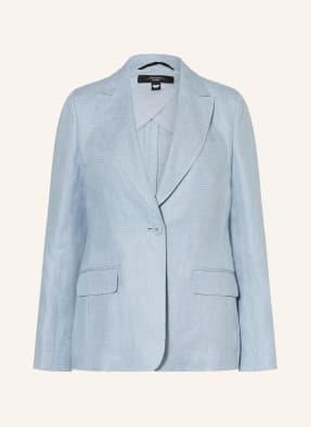 Weekend Max Mara Lněný Blejzr Nalut tmavě modrá