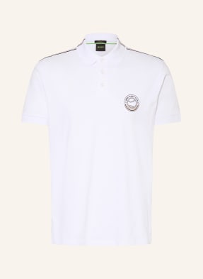 Boss Piqué-Poloshirt weiss