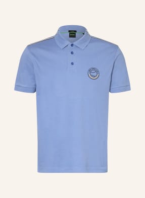 Boss Piqué-Poloshirt blau