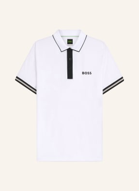 Boss Funktions-Poloshirt Active Slim Fit weiss