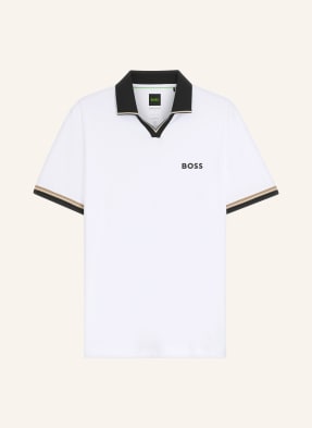 Boss Funktions-Poloshirt weiss