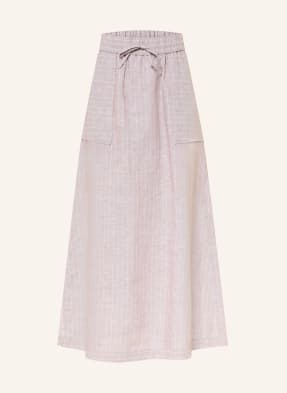 Mm By Max Mara Sukně Sumero Z Lnu hnědá / bílá