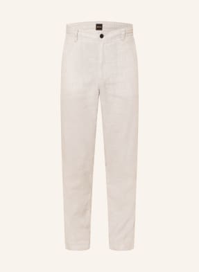 Boss Leinenchino Sanderson Regular Fit beige