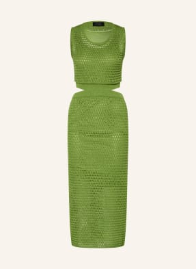 Marc Cain Pletené Šaty S Výřezy A Pruhy Z Galonu 526 garden green