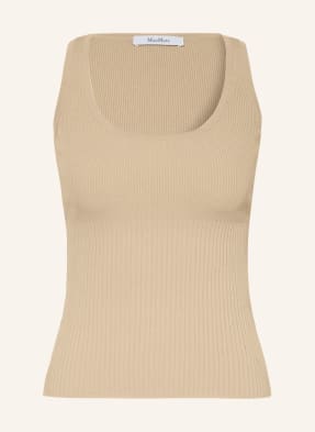Max Mara Pletený Top Ghiro béžová