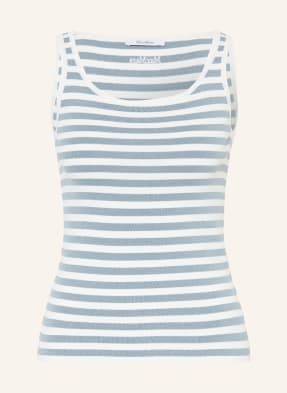 Max Mara Pletený Top Cippo bílá / černošedá