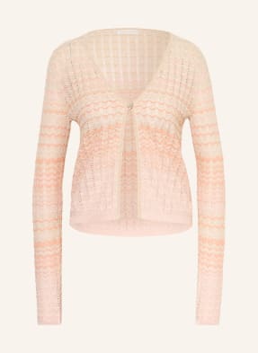 Guess Stickjacke Rosalyn Mit Glitzergarn beige