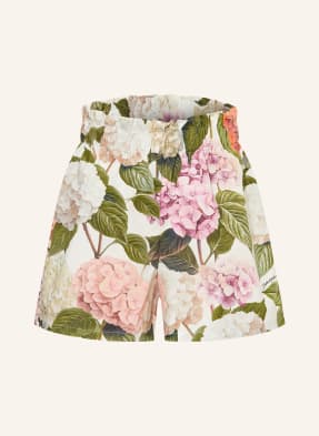 Dolce & Gabbana Šortky Typu Paperbag bílá / růžová / zelená