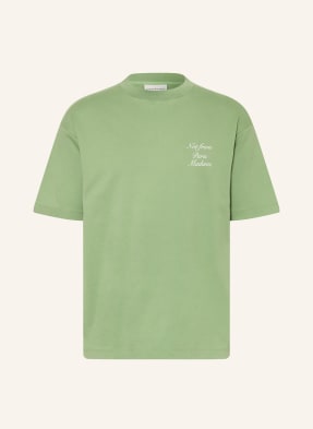Drôle De Monsieur Tričko Le T-Shirt Slogan Calligraphy zelená / bílá