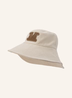 Max Mara Beachwear Klobouk Typu Bucket Hat Gondola režná / hnědá