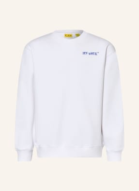 Off-White Mikina bílá / modrá / černá