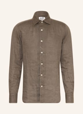 mc2 Saint Barth Lněná Košile Raphael Comfort Fit khaki