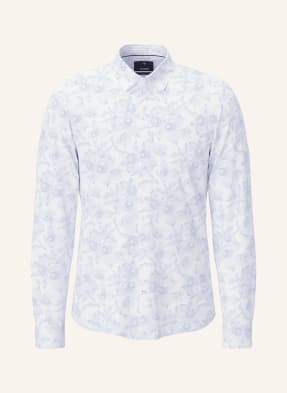 Joop! Košile Pit Slim Fit S Lnem bílá / tmavě modrá