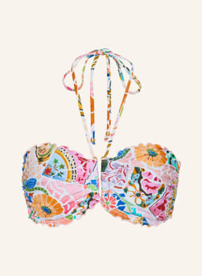 Seafolly Bikiny S Ramínky Beachbohème růžová / modrá / bílá