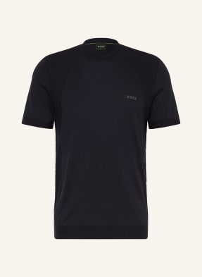 Boss Strickshirt Momentum-Lite blau