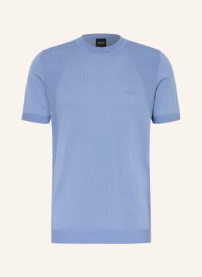 Boss Strickshirt Momentum-Lite blau