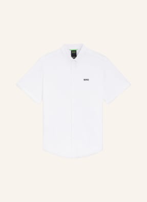 Boss Kurzarm-Hemd St_Motion S Regular Fit Aus Jersey weiss