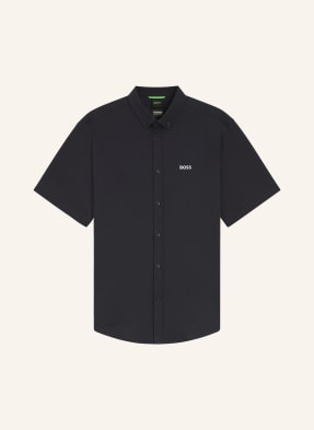 Boss Kurzarm-Hemd St_Motion S Regular Fit Aus Jersey blau