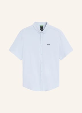 Boss Kurzarm-Hemd St_Motion S Regular Fit Aus Jersey blau