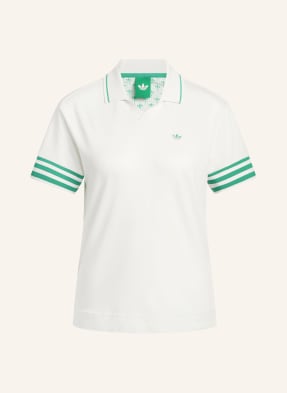 Adidas Originals Polo Tričko Piqué Originals 3-Stripe režná / zelená