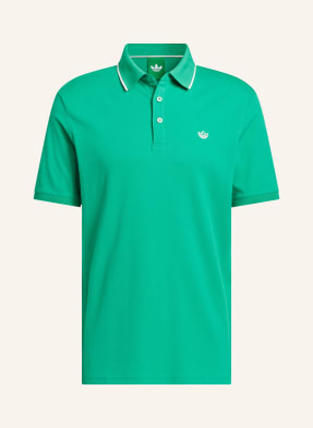 Adidas Originals Polo Tričko Piqué Originals Twistknit Trefoil zelená