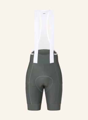 Rapha Cyklistické Kalhoty Brevet Element Cargo Bib S Ramínky A Polstrovaným Sedlem tmavě zelená / bílá