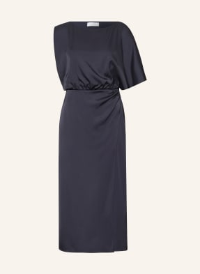 Comma Satinkleid blau