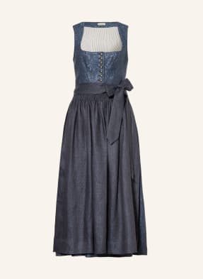 Gottseidank Lněné Dirndl Monika tmavě modrá