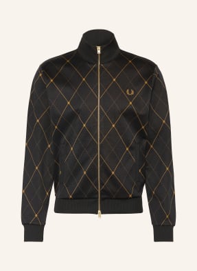 Fred Perry Mikina tmavě modrá / světle hnědá