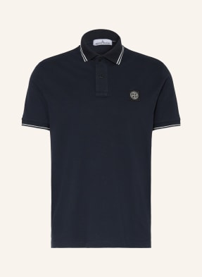 Stone Island Piqué-Poloshirt blau
