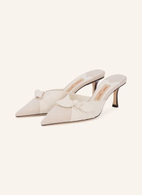 Jimmy Choo Pantofle Livi 65 bílá / krémová