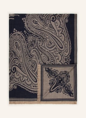 Etro Home Plaid tmavě modrá / krémová