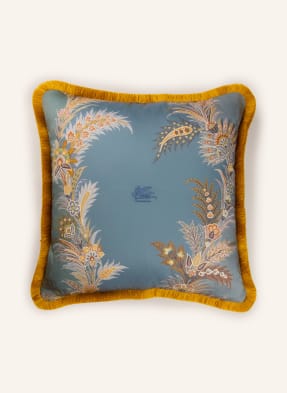 Etro Home Dekorační Polštář černošedá / zlatá / tmavě žlutá