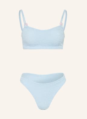 Hunza G Bustier Bikiny Cassi S Ozdobnými Perličkami tmavě modrá / světle růžová