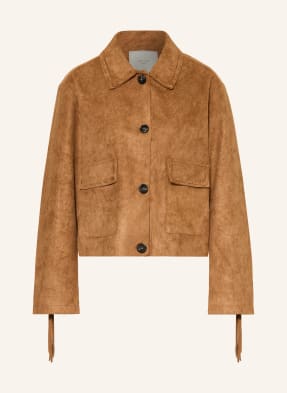 Neo Noir Jacke Lauron In Lederoptik braun