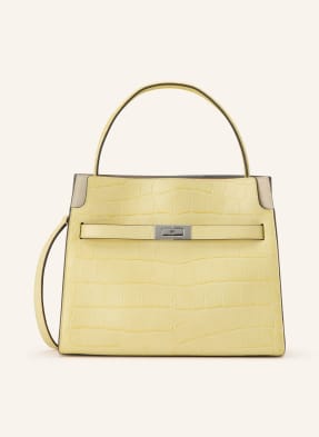 Tory Burch Kabelka Lee Radziwill Small tmavě žlutá / stříbrná