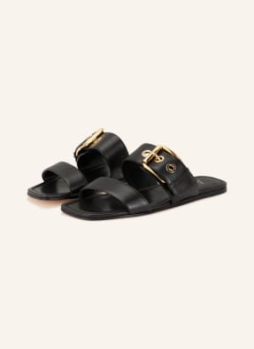 Agl Pantofle Elsy Buckles černá / zlatá