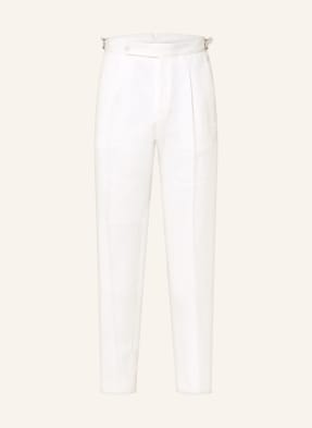 Boss Leinen-Chino Perino Tapered Fit weiss