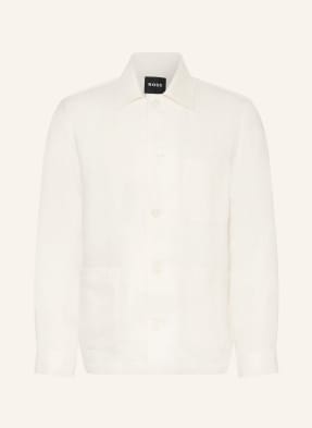 Boss Overjacket Aus Leinen weiss