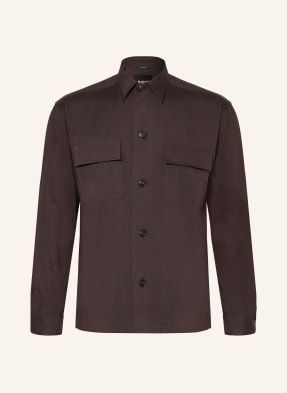 Boss Hemd Cai Comfort Fit Mit Leinen braun