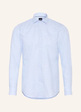 Boss Hemd Hank Slim Fit Mit Leinen blau