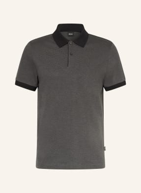Boss Piqué-Poloshirt Parlay schwarz
