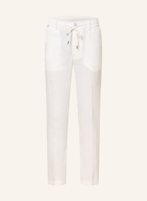 Boss Hose Kane Extra Slim Fit Mit Leinen weiss