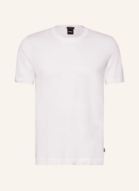 Boss T-Shirt Thompson Mit Leinen weiss