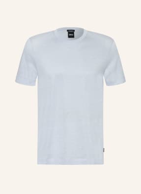 Boss T-Shirt Thompson Mit Leinen blau