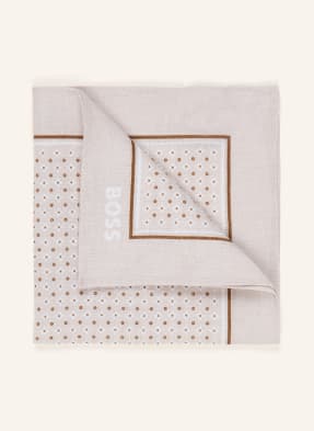 Boss Einstecktuch C-Pocket Aus Leinen beige